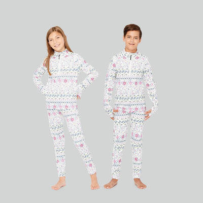 Kids' Ecolator® Heavyweight Performance Thermal Pants | Color: Happy Run | #color_happy-run