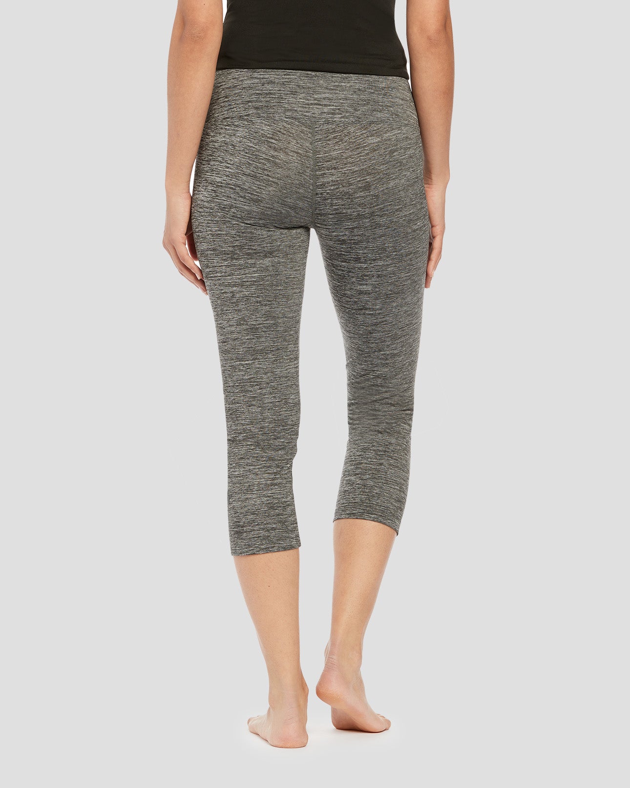 Women's Cloud Nine Performance Capri | Color: Dark Grey Melange