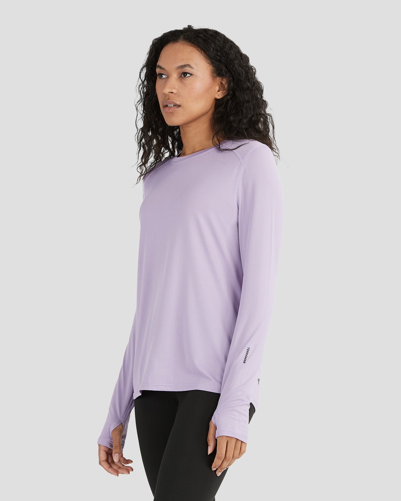 Women's Ventilator Long Sleeve Performance Tee | Color: Digital Lavender