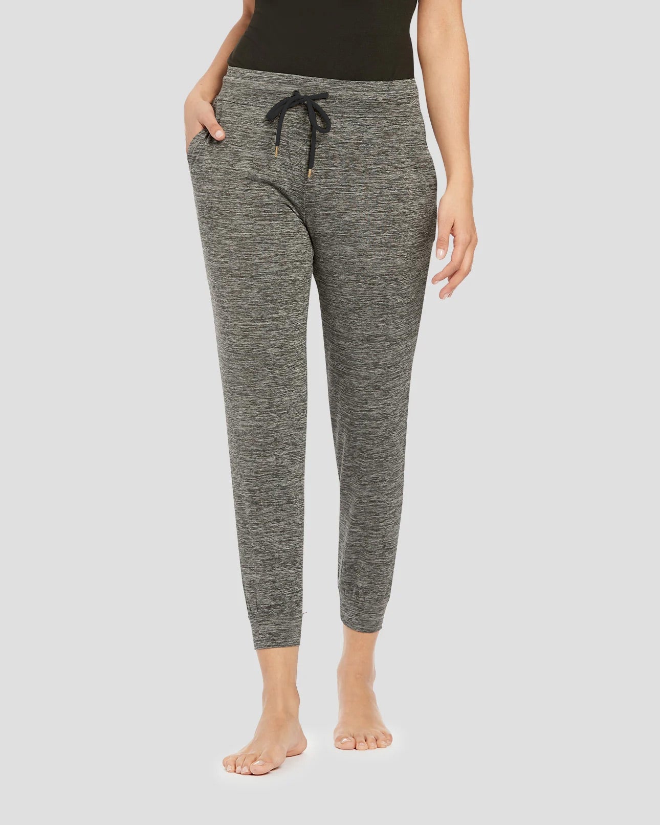 Women's Cloud Nine Midweight Performance Joggers | Color: Dark Grey Melange