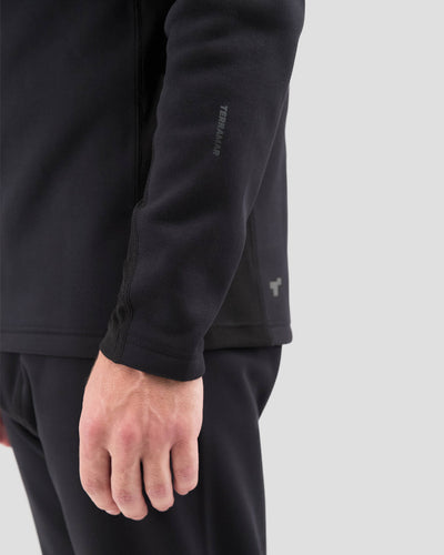 Men's Beast Expedition Weight Performance Half-Zip Thermal Top | Color: Black