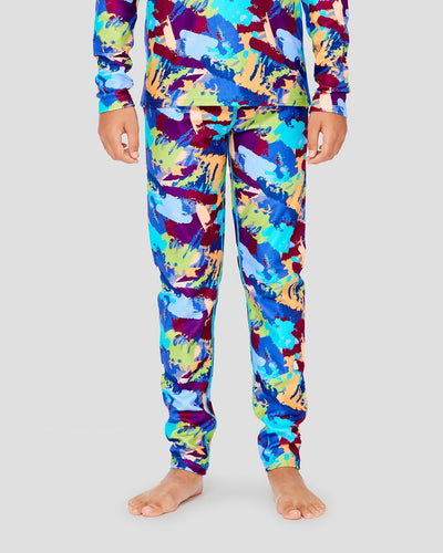 Kids' Thermafleece® Expedition Weight Thermal Baselayer 2-Piece Set | Color: Wild Camo | #color_wild-camo