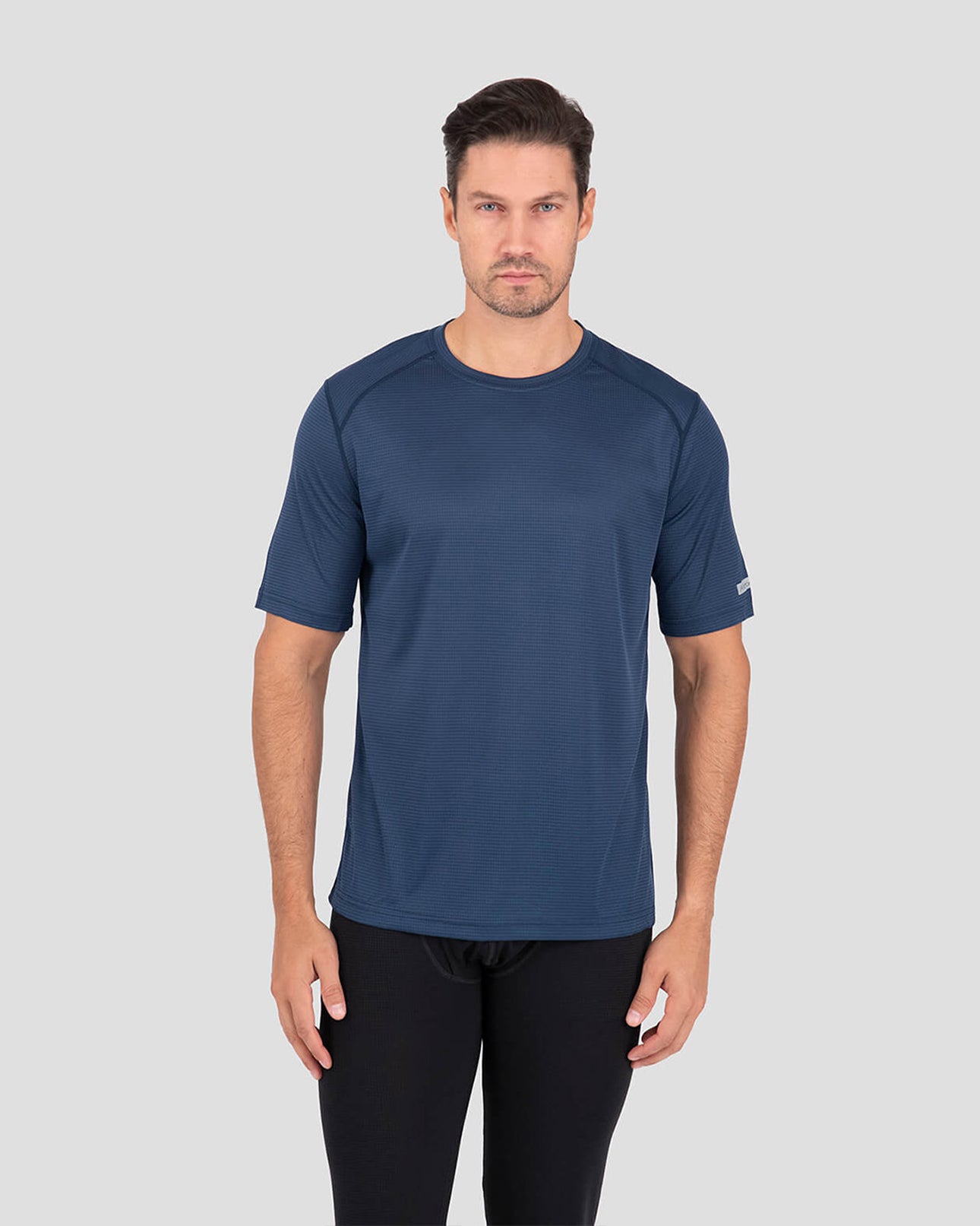 Men's Transport® Lightweight Recycled Polyester Thermal Short-Sleeve Shirt | Color: Twilight