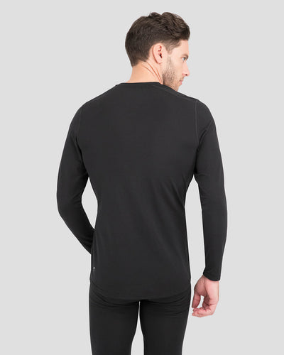 Men's Transport® Lightweight Performance Thermal Crew Shirt | Color: Black