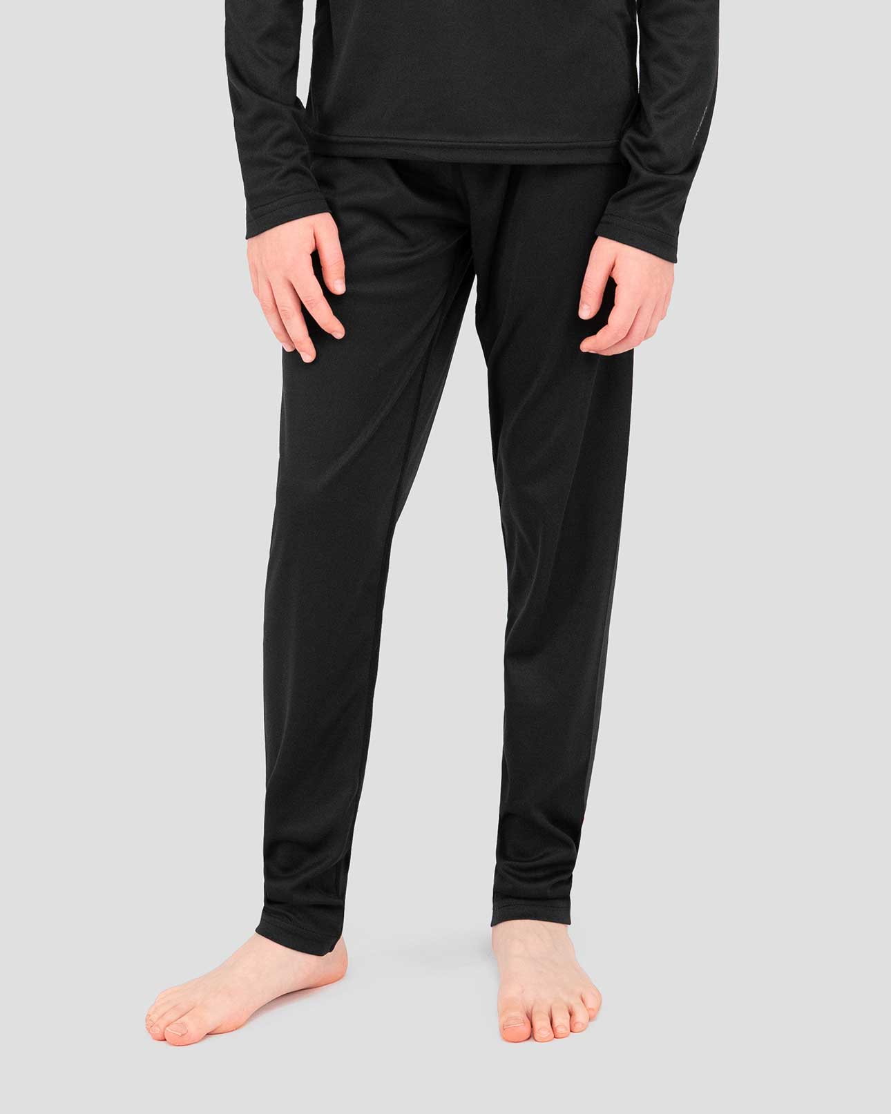 Kids' Free Ride Heritage Midweight Thermal Baselayer 2-Piece Set | Color: Black | #color_black