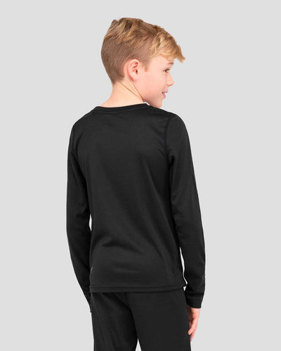 Kids' Free Ride Heritage Midweight Thermal Baselayer 2-Piece Set | Color: Black | #color_black