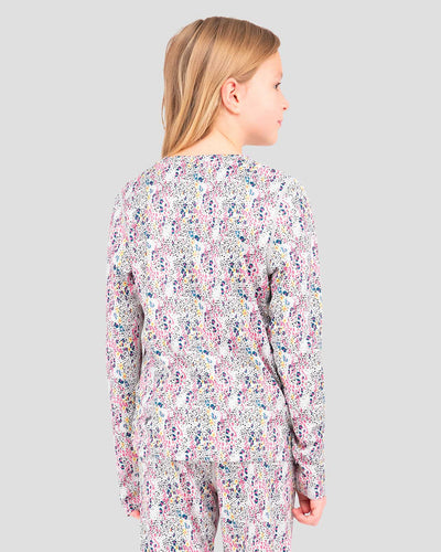 Kids' Free Ride Heritage Midweight Thermal Baselayer 2-Piece Set | Color: Happy Explorer | #color_happy-explorer