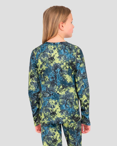 Kids' Free Ride Heritage Midweight Thermal Baselayer 2-Piece Set | Color: Speedy Galaxy | #color_speedy-galaxy