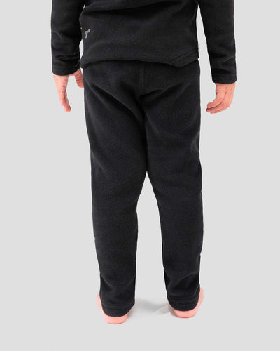 Kids' Thermafleece® Expedition Weight Thermal Baselayer 2-Piece Set | Color: Black | #color_black