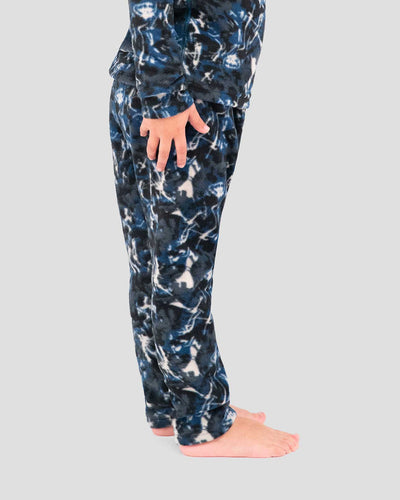 Kids' Thermafleece® Expedition Weight Thermal Baselayer 2-Piece Set | Color: In Motion Print | #color_in-motion-print
