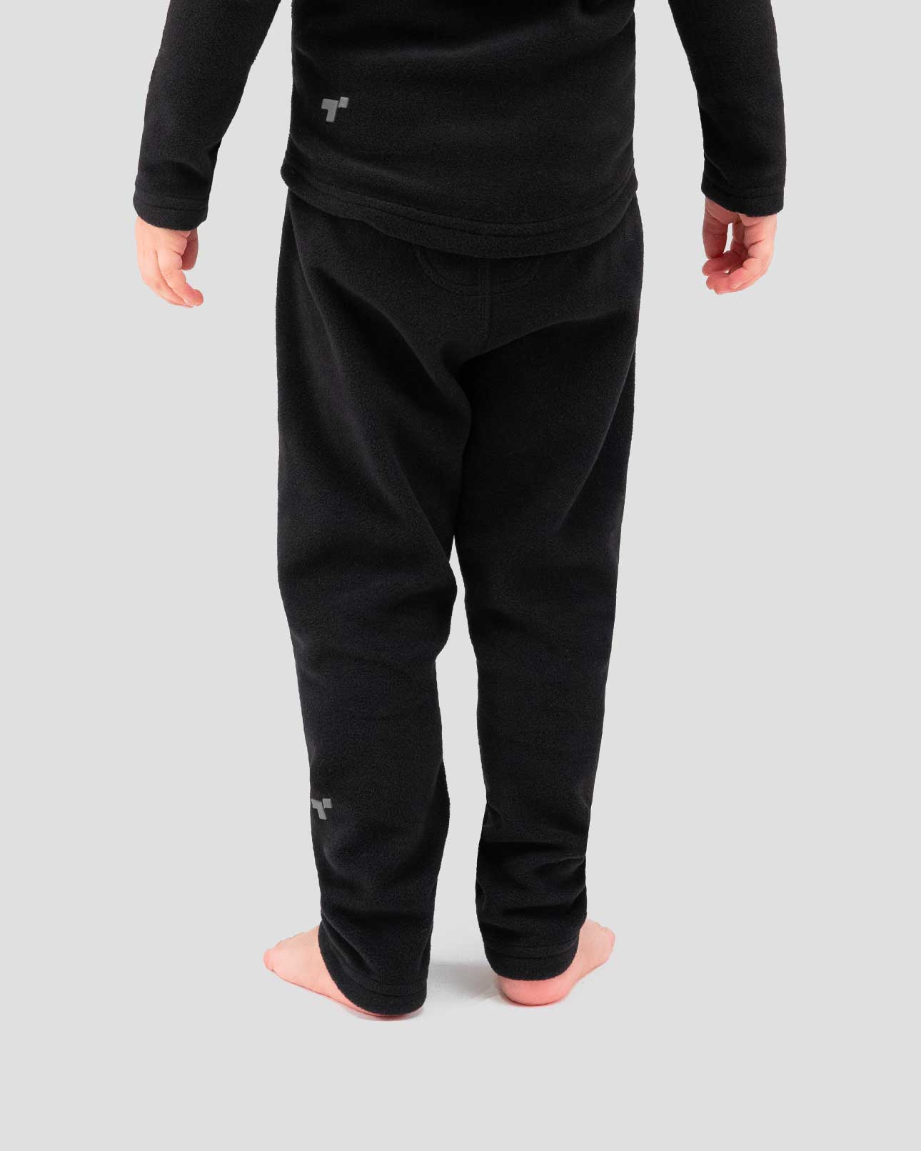 Kids' Thermafleece® Expedition Weight Thermal Baselayer 2-Piece Set | Color: Black