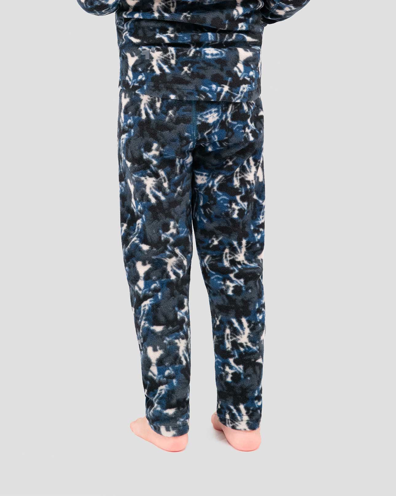 Kids' Thermafleece® Expedition Weight Thermal Baselayer 2-Piece Set | Color: In Motion Print | #color_in-motion-print