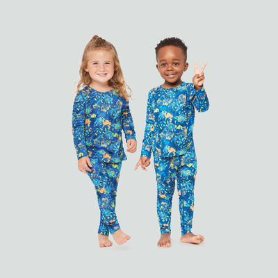 Kids' Free Ride Heritage Midweight Thermal Baselayer 2-Piece Set | Color: Sliding Geo