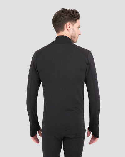 Men's Thermolator® Performance Half Zip | Color: Black |  #color_black