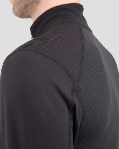 Men's Thermolator® Performance Half Zip | Color: Black |  #color_black