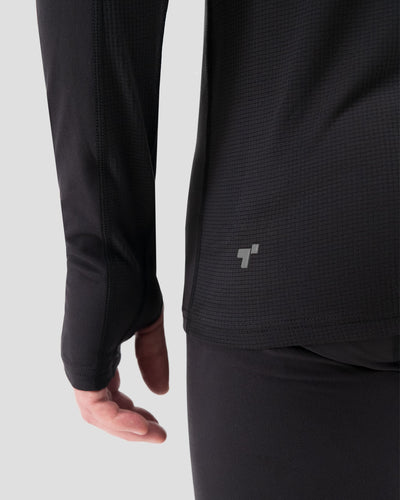 Men's Thermolator® Performance Half Zip | Color: Black |  #color_black