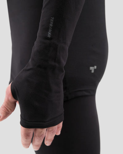 Men's Thermolator® Performance Half Zip | Color: Black |  #color_black