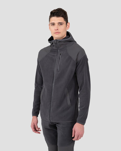 Men's C-Suite Mammoth Sherpa Fleece Full-Zip Thermal Jacket | Color: Asphalt