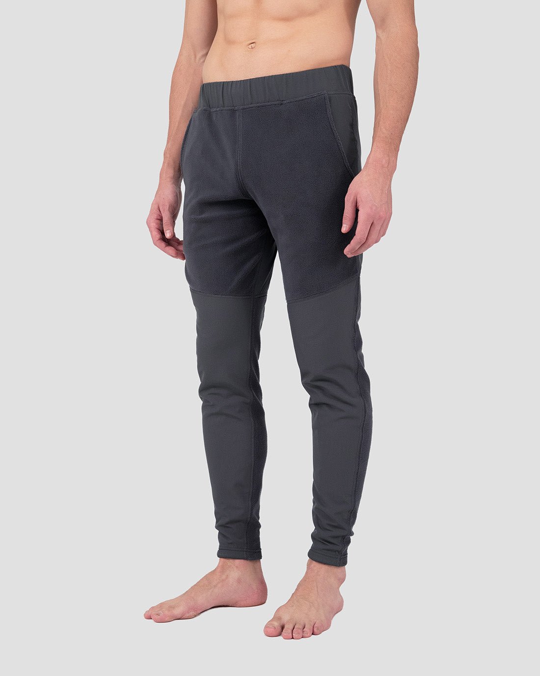 Men's C-Suite Mammoth Sherpa Fleece Thermal Pants | Color: Asphalt